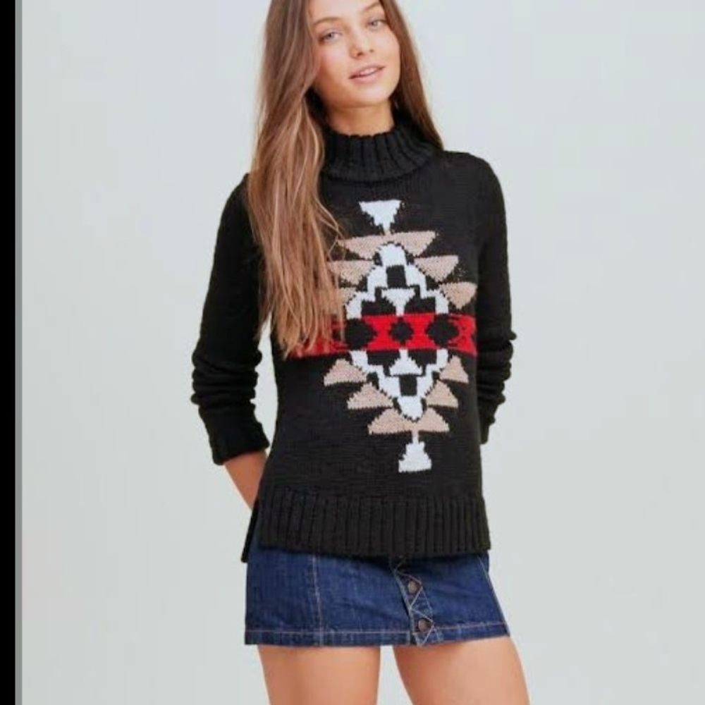 Hollister Black Turtleneck Sweater